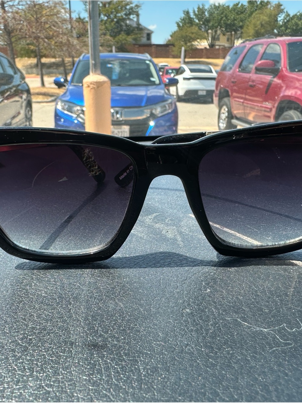 Quay Australia Black Sunglasses with Gradient Gray Lenses